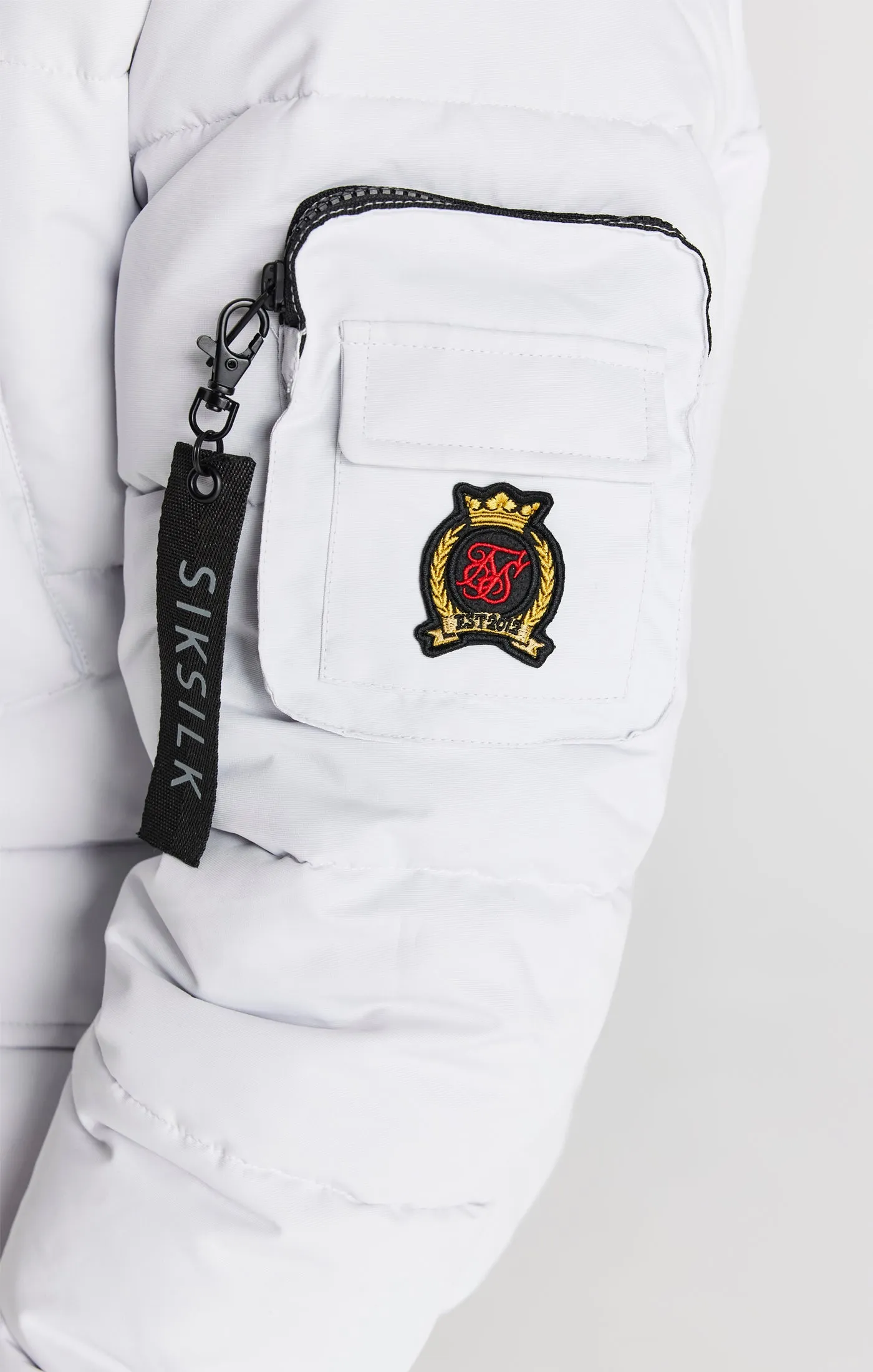 Grey Bomber Jacket sold by Siksilk product image thumbnail 3