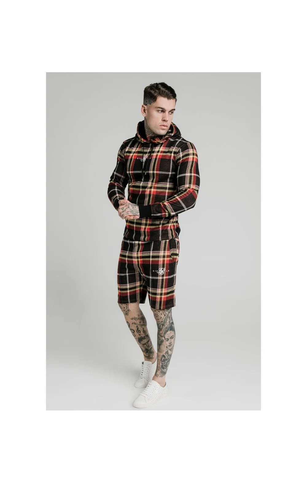 SikSilk Smart Overhead Hoodie - Multi Grain Check sold by Siksilk product image thumbnail 5