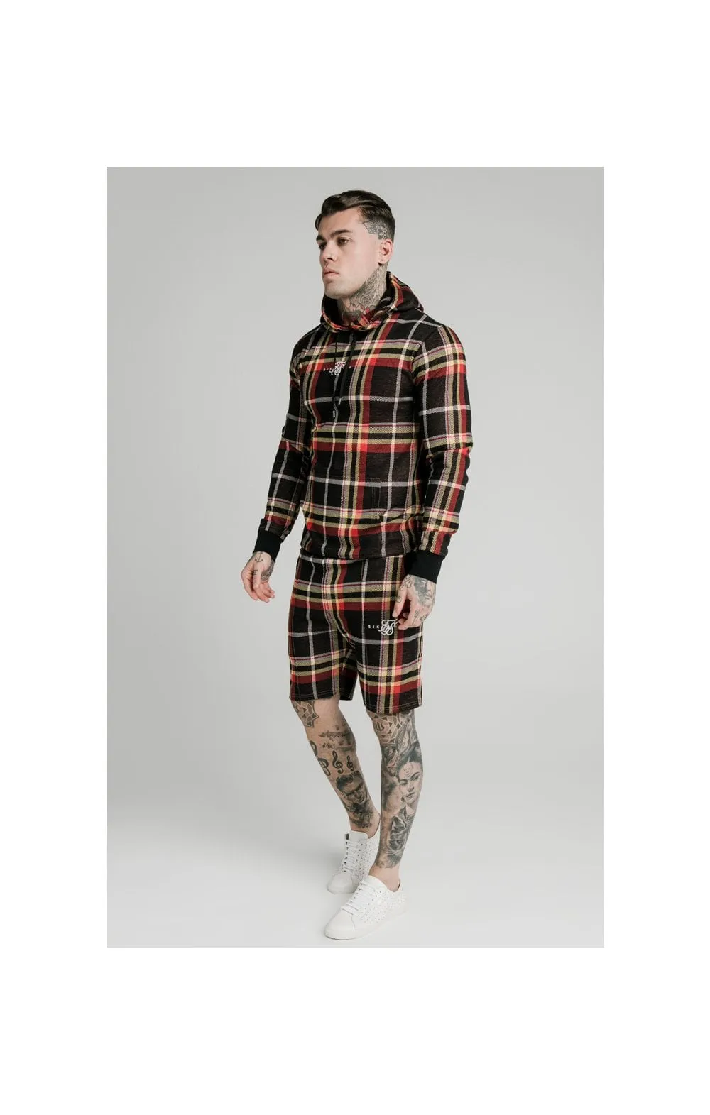 SikSilk Smart Overhead Hoodie - Multi Grain Check sold by Siksilk product image thumbnail 4
