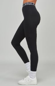 Black Essential Tape Leggings sold by Siksilk