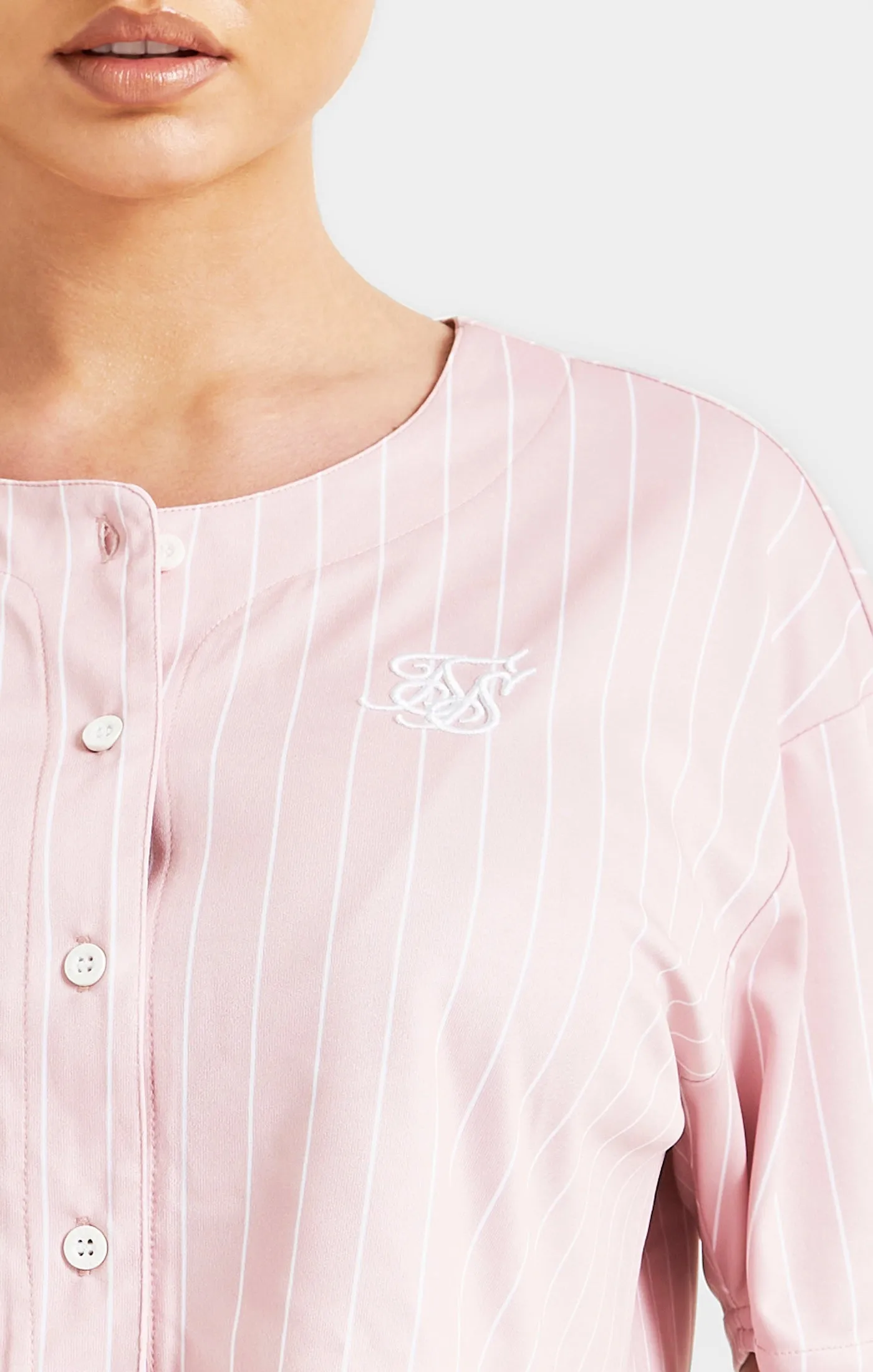Pink Crop Baseball Top sold by Siksilk product image thumbnail 2
