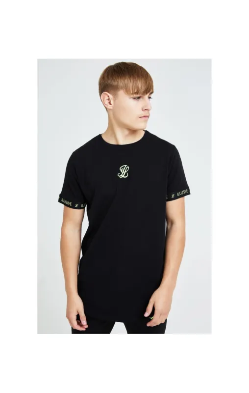 Illusive London Element Tech Tee - Black & Green sold by Siksilk