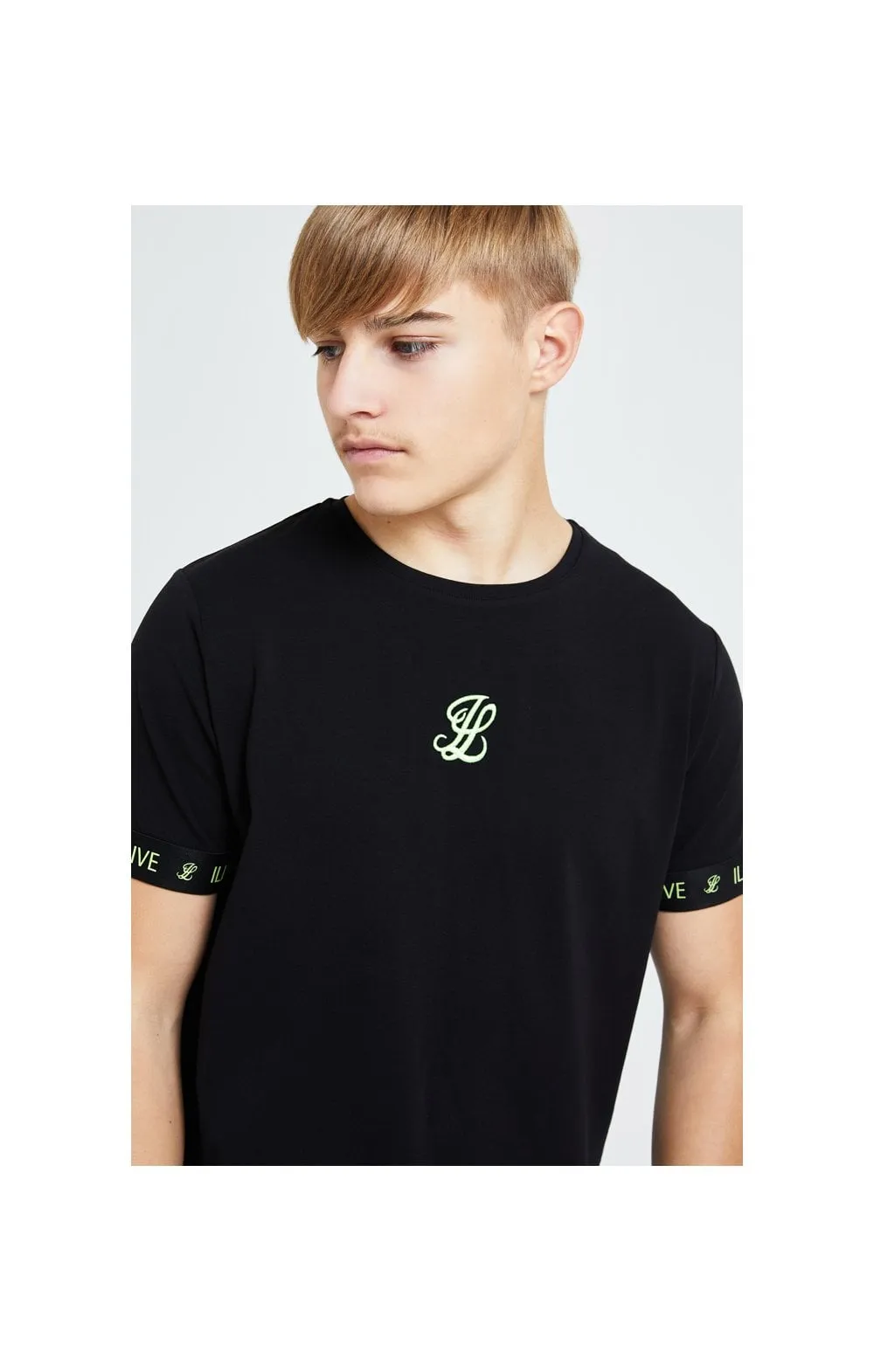 Illusive London Element Tech Tee - Black & Green sold by Siksilk product image thumbnail 2