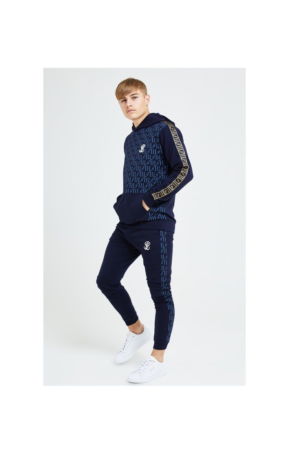 Illusive London Elite Overhead Hoodie - Navy sold by Siksilk product image thumbnail 6