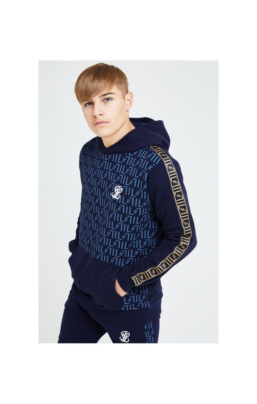 Illusive London Elite Overhead Hoodie - Navy sold by Siksilk product image thumbnail 3