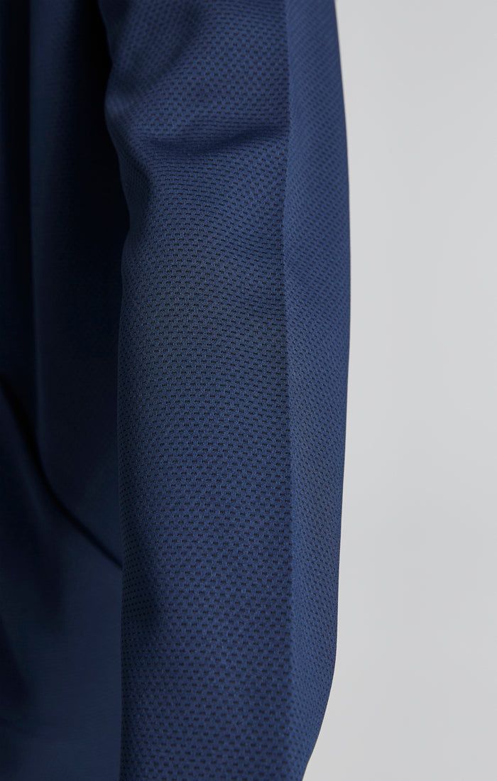 Boys Navy Mesh Zip Thru Hoodie sold by Siksilk product image thumbnail 6