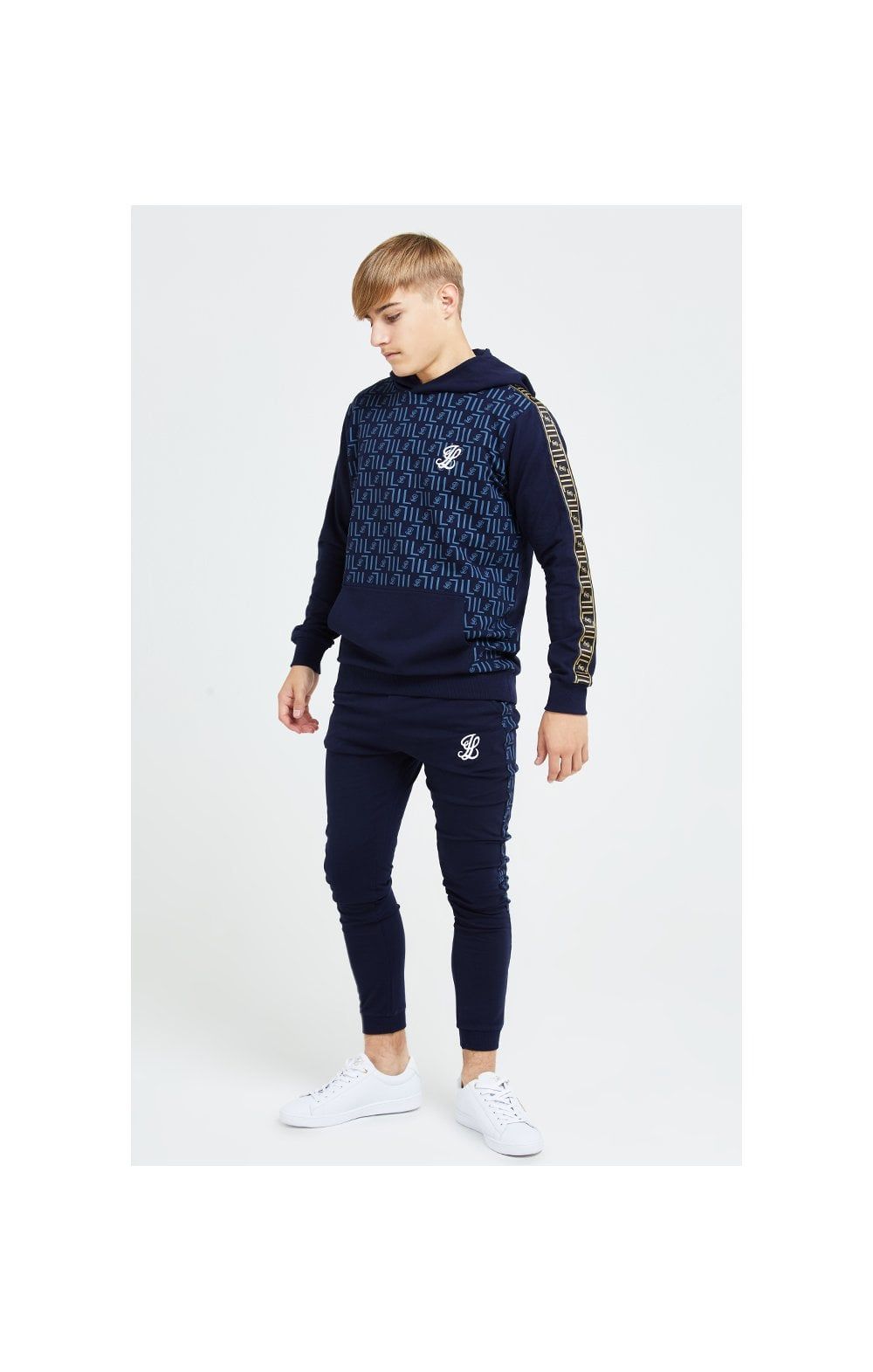 Illusive London Elite Overhead Hoodie - Navy sold by Siksilk product image thumbnail 7
