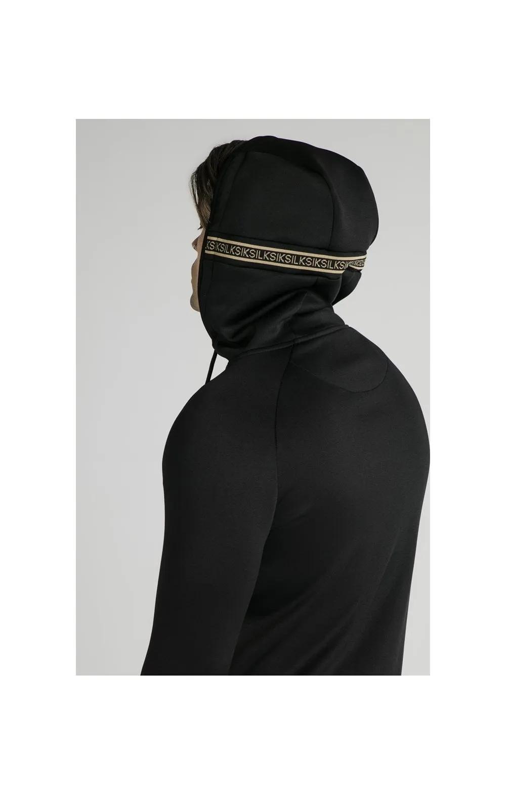 SikSilk Element Zip Through Hoodie - Black & Gold sold by Siksilk product image thumbnail 3