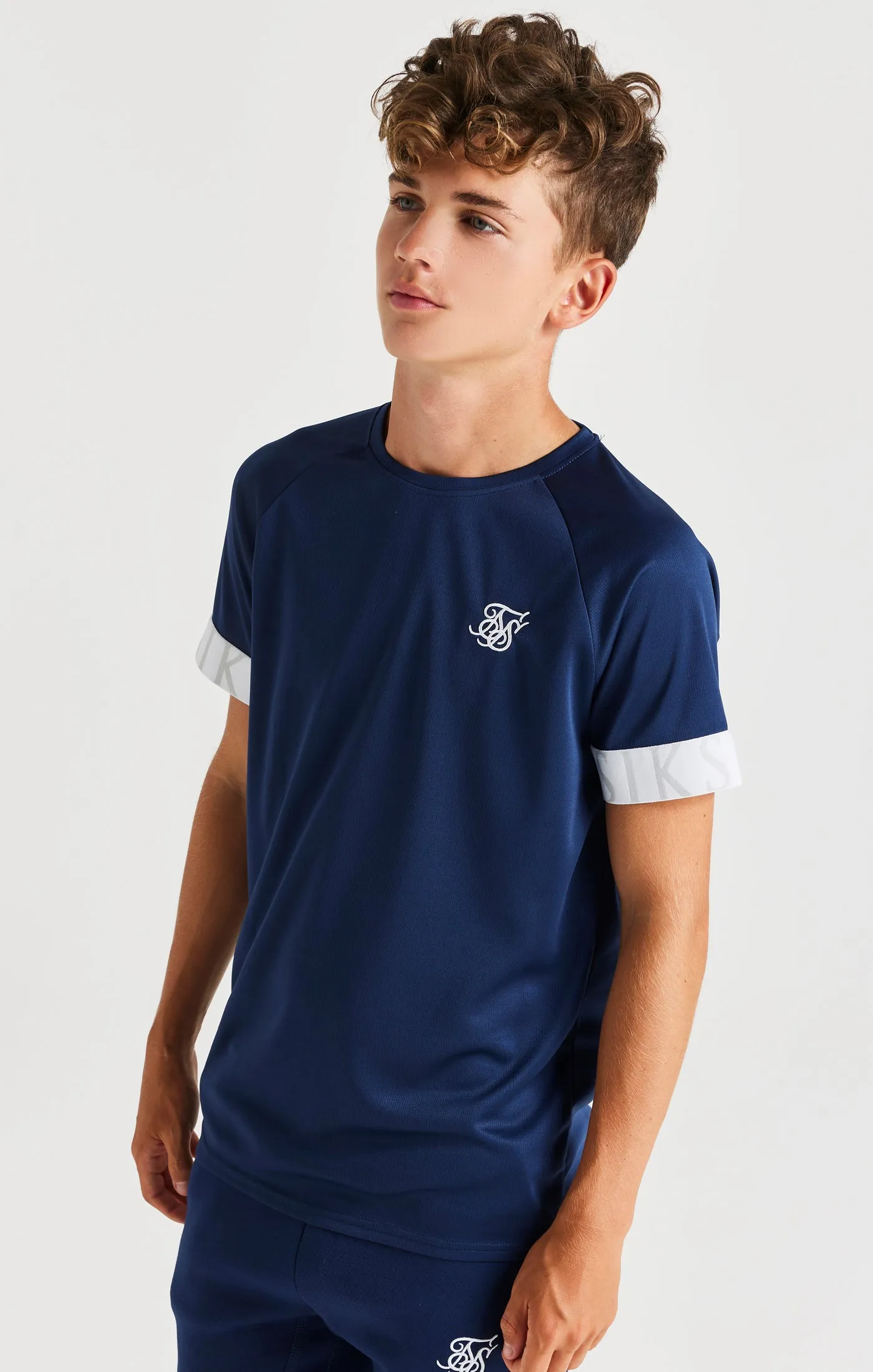 SikSilk Dynamic Tech Tee - Navy sold by Siksilk
