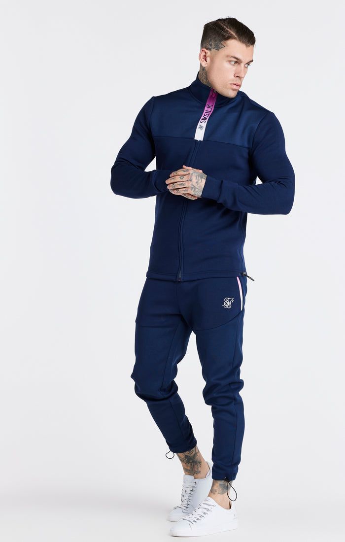Navy Covert Fade Funnel Zip Through sold by Siksilk product image thumbnail 4