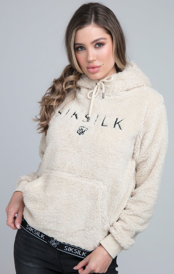 SikSilk Tape Sherpa Overhead Hoodie - Stone sold by Siksilk product image thumbnail 2