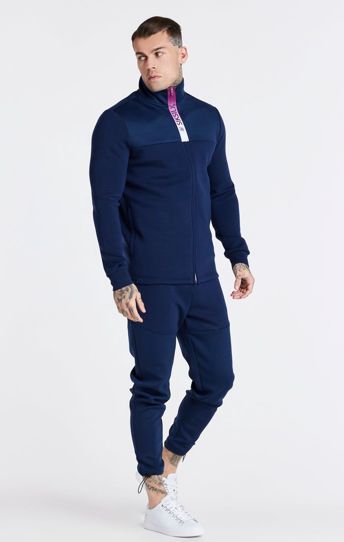 Navy Covert Fade Funnel Zip Through sold by Siksilk product image thumbnail 3