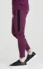 SikSilk Taped Athlete Loose Fit Pant - Burgundy & Black sold by Siksilk