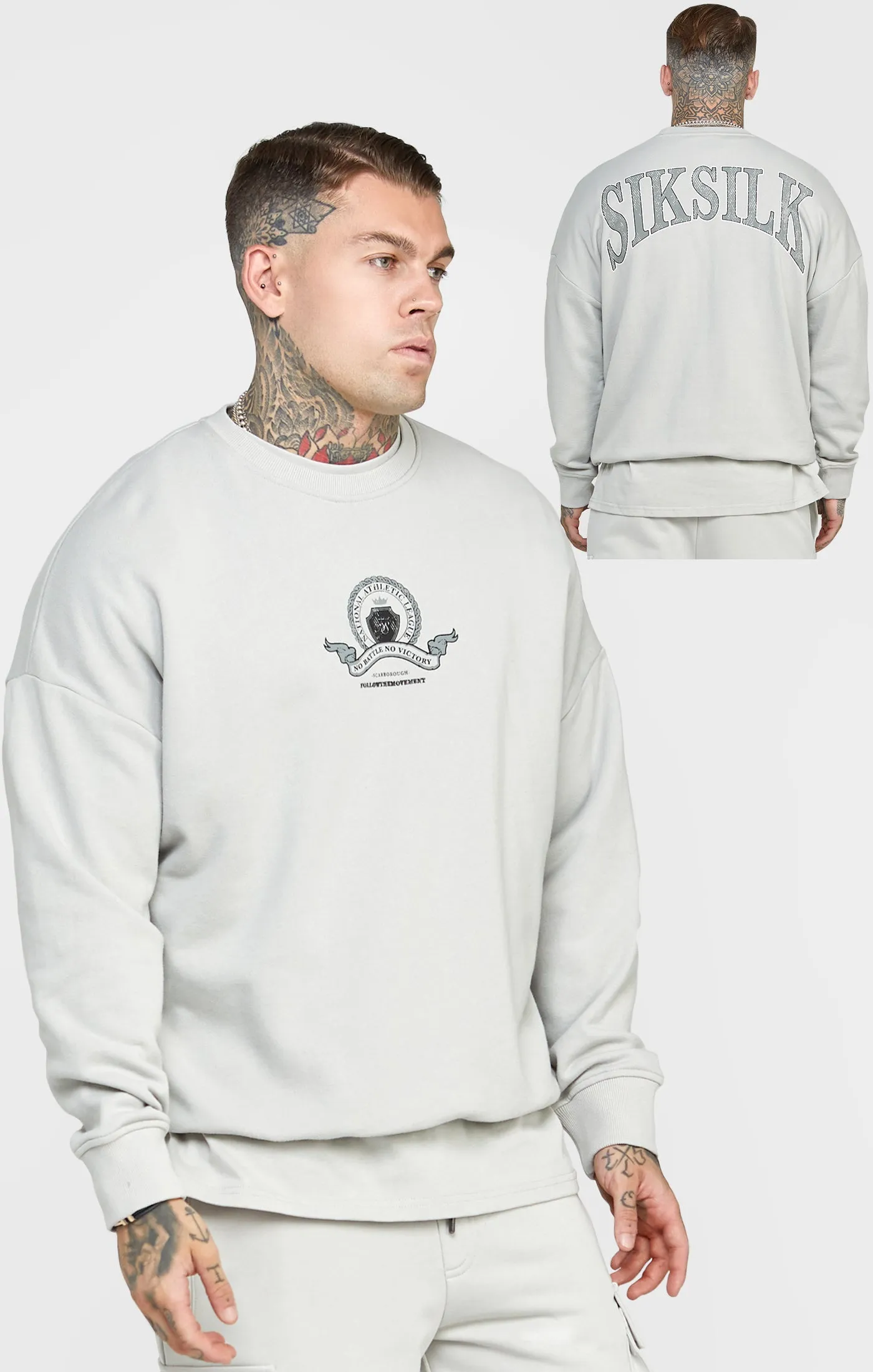 Grey Varsity Sweatshirt sold by Siksilk