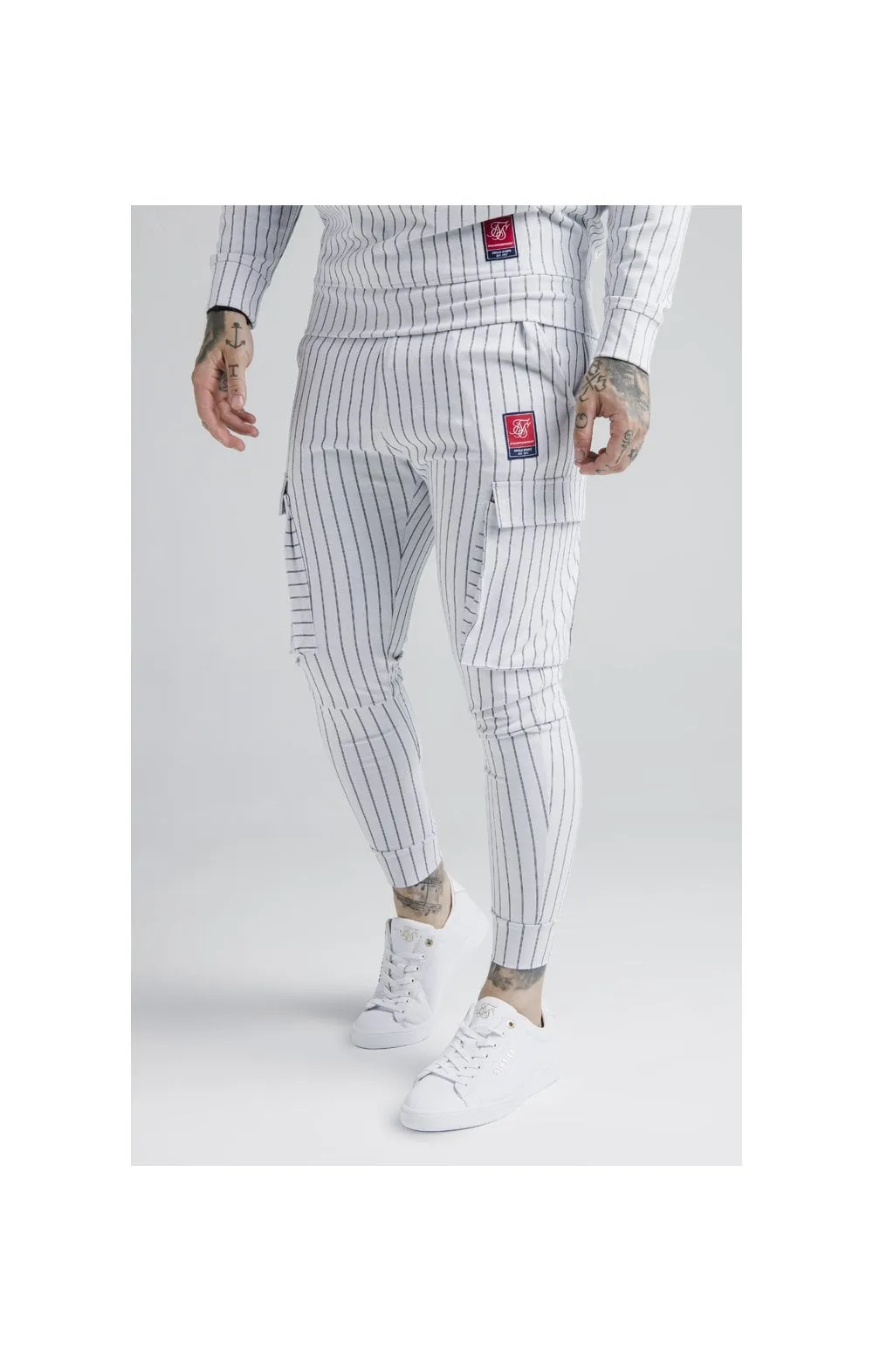 SikSilk Retro Sport Cargo Jogger SikSilk - White sold by Siksilk