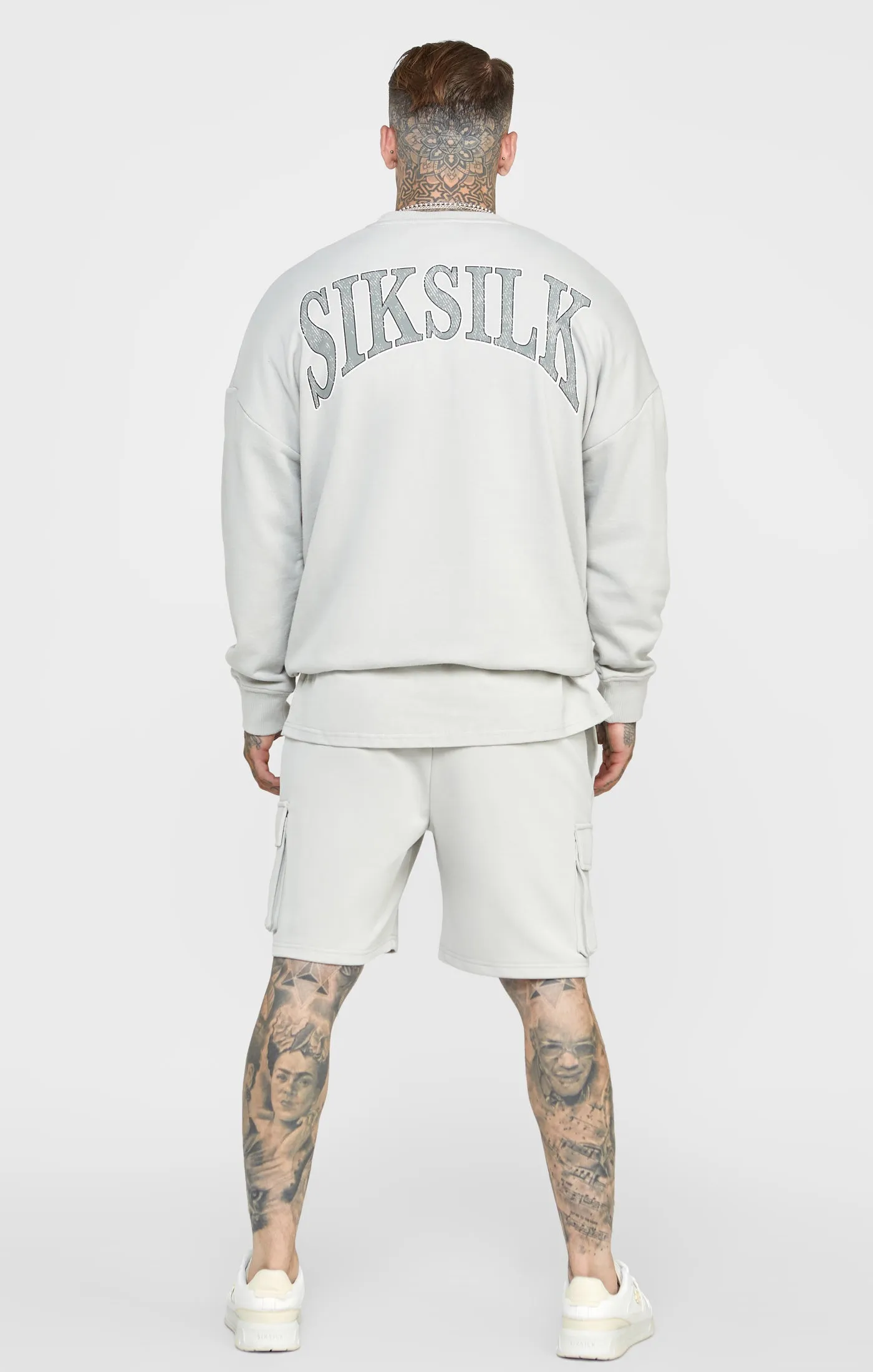 Grey Varsity Sweatshirt sold by Siksilk product image thumbnail 5