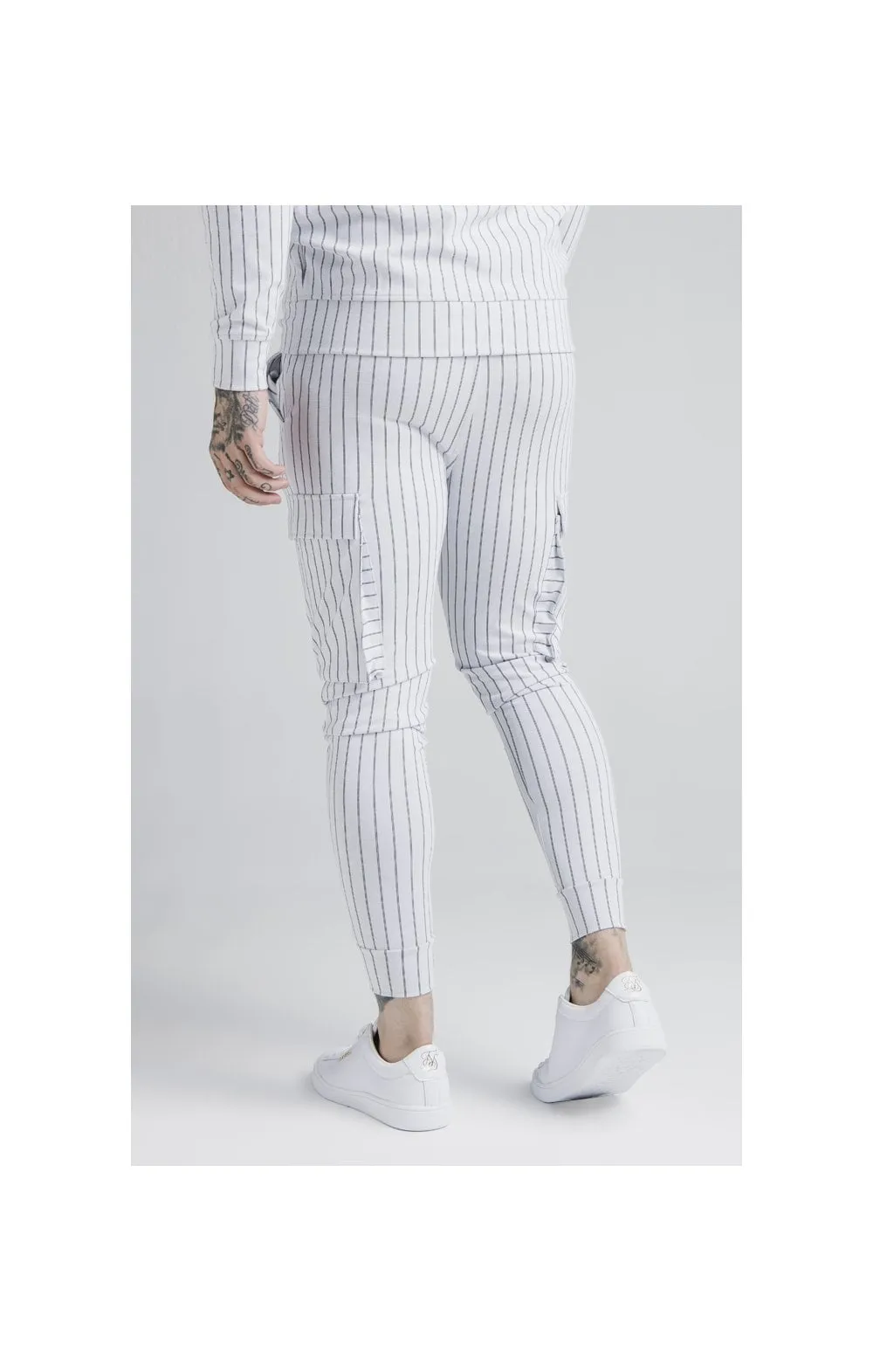 SikSilk Retro Sport Cargo Jogger SikSilk - White sold by Siksilk product image thumbnail 2