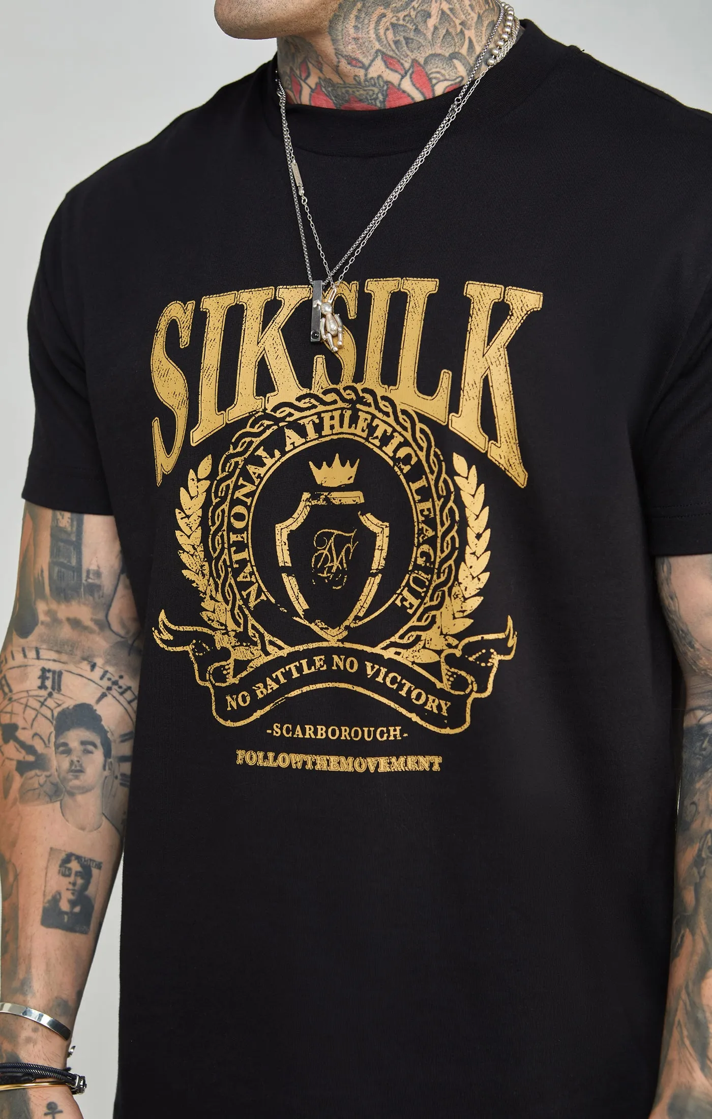 Oversized Crest Logo T-Shirt sold by Siksilk product image thumbnail 2