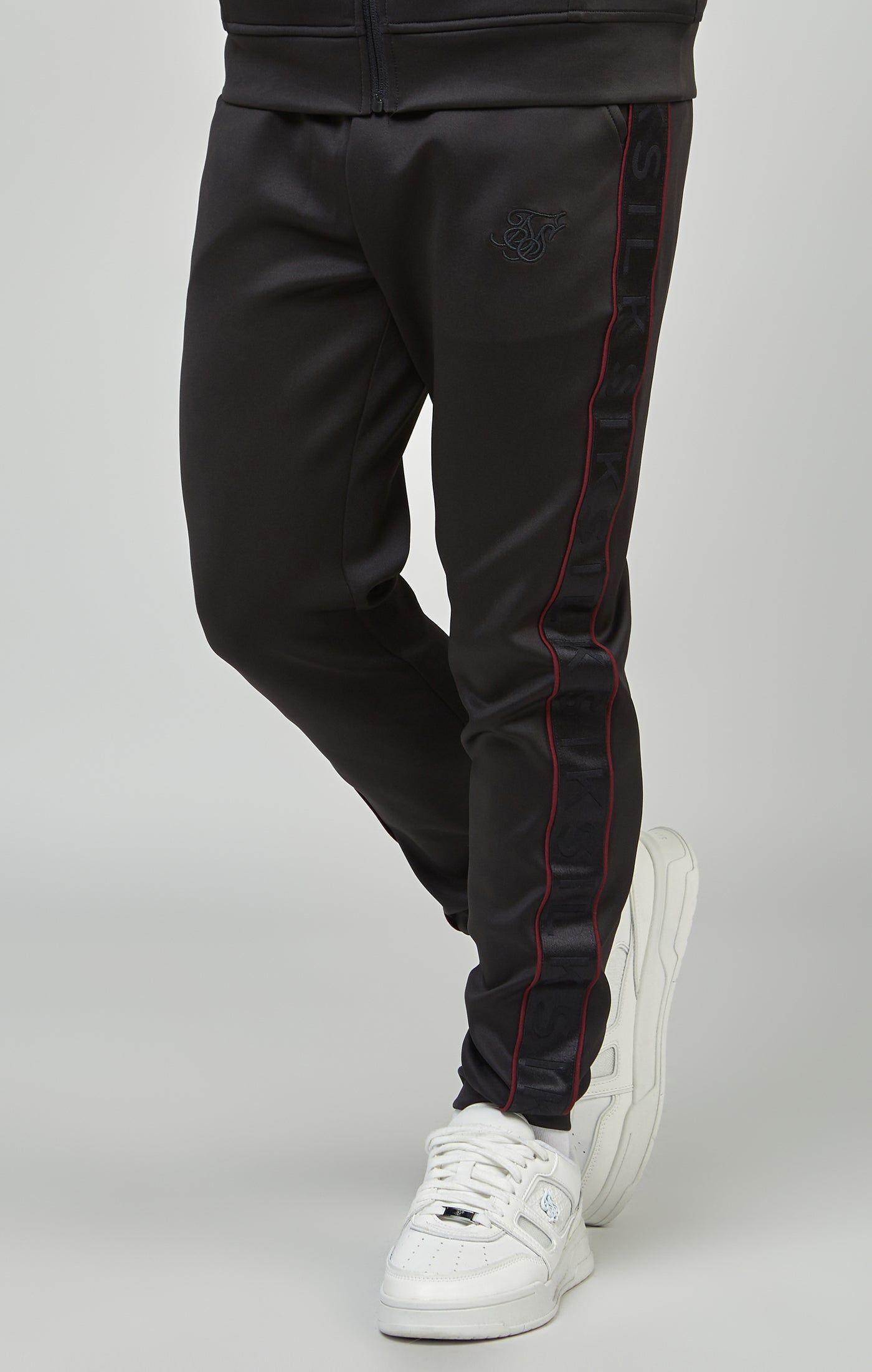 Boys Black Taped Tracksuit sold by Siksilk product image thumbnail 3