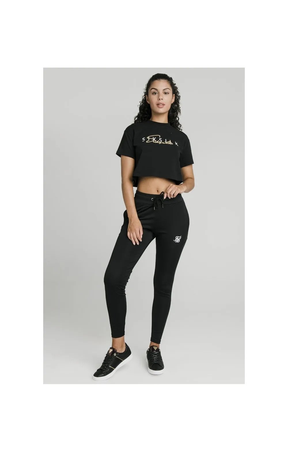 SikSilk Colour Signature Crop Tee - Black sold by Siksilk product image thumbnail 5