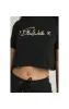 SikSilk Colour Signature Crop Tee - Black sold by Siksilk