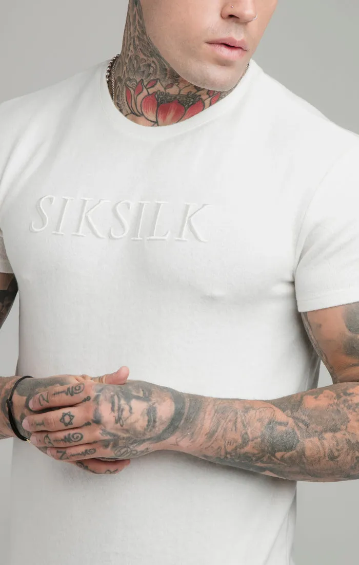 Ecru Muscle Fit T-Shirt sold by Siksilk product image thumbnail 2