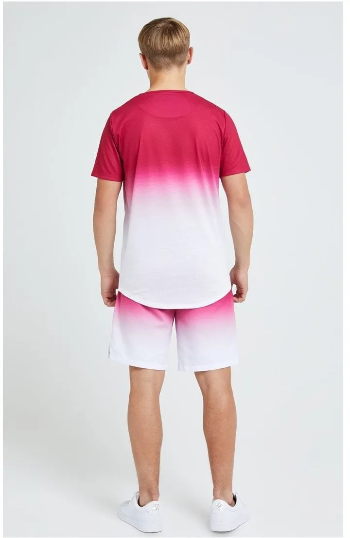 Illusive London Flux Fade Tee - Pink & White sold by Siksilk product image thumbnail 4