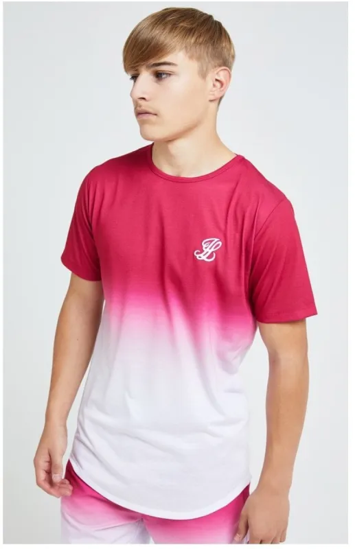 Illusive London Flux Fade Tee - Pink & White sold by Siksilk
