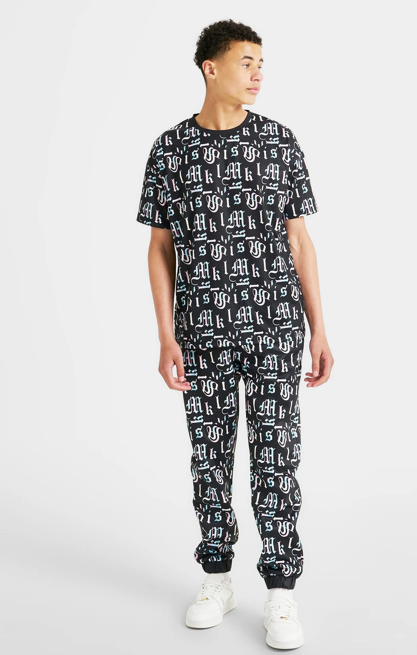 Boys Messi x SikSilk Black Printed Pant sold by Siksilk product image thumbnail 3