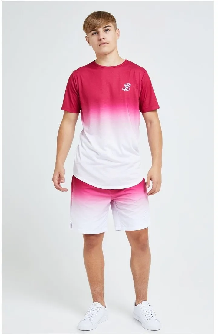Illusive London Flux Fade Tee - Pink & White sold by Siksilk product image thumbnail 5
