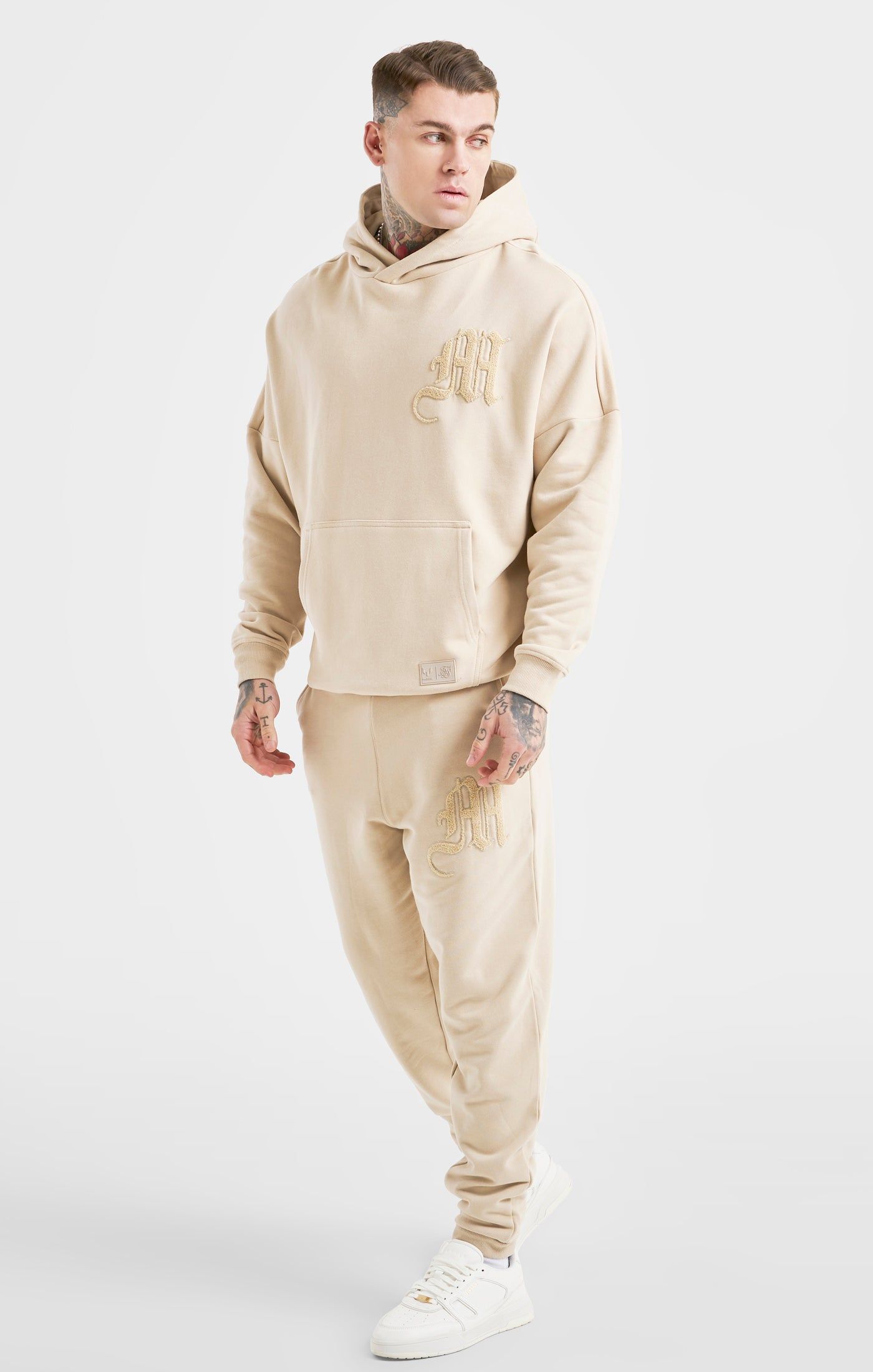 Messi x SikSilk Beige Logo Pant sold by Siksilk product image thumbnail 3