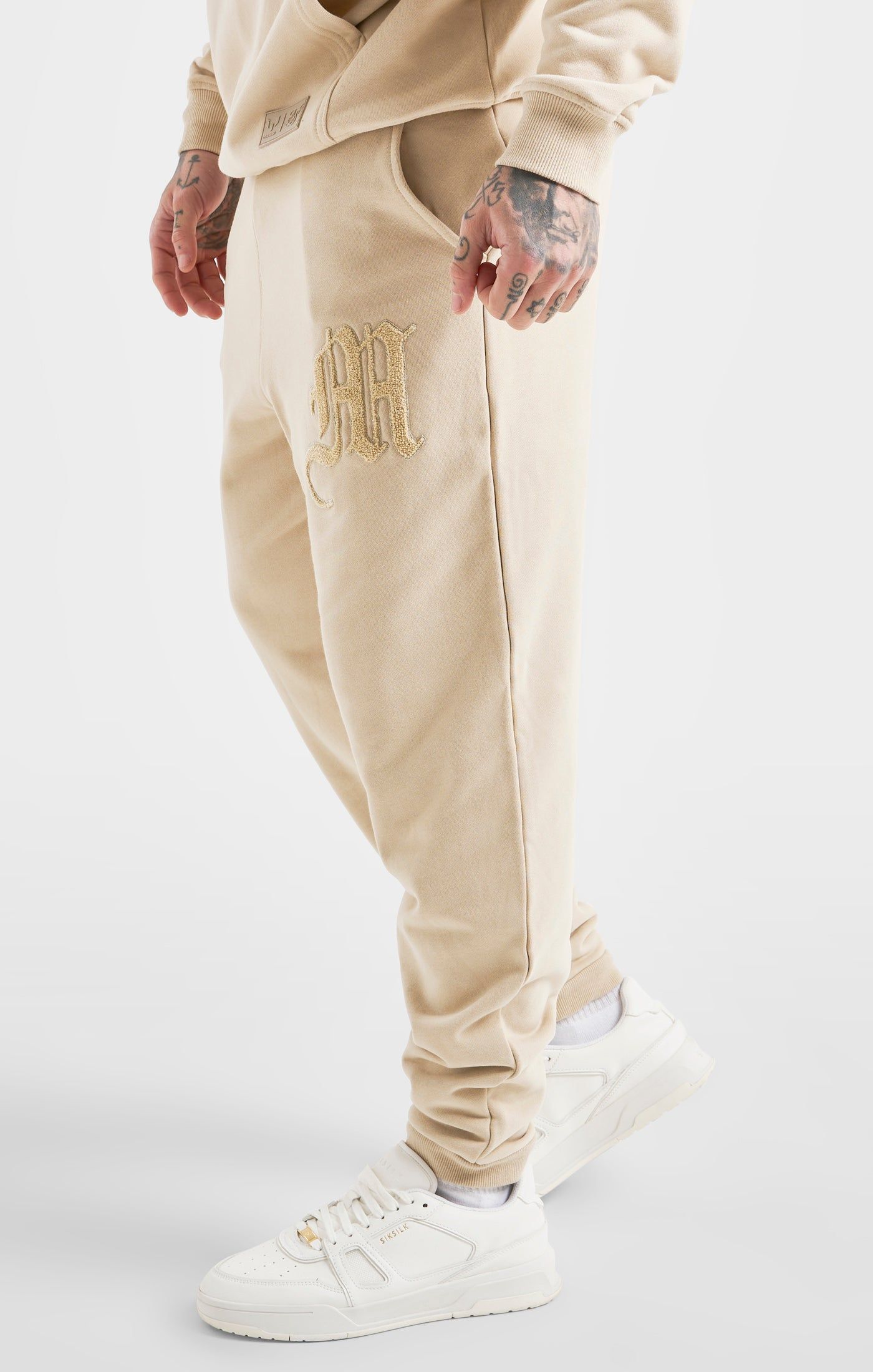 Messi x SikSilk Beige Logo Pant sold by Siksilk product image thumbnail 2