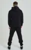 Black Dual Layer Baseball Zip-Thru Hoodie sold by Siksilk