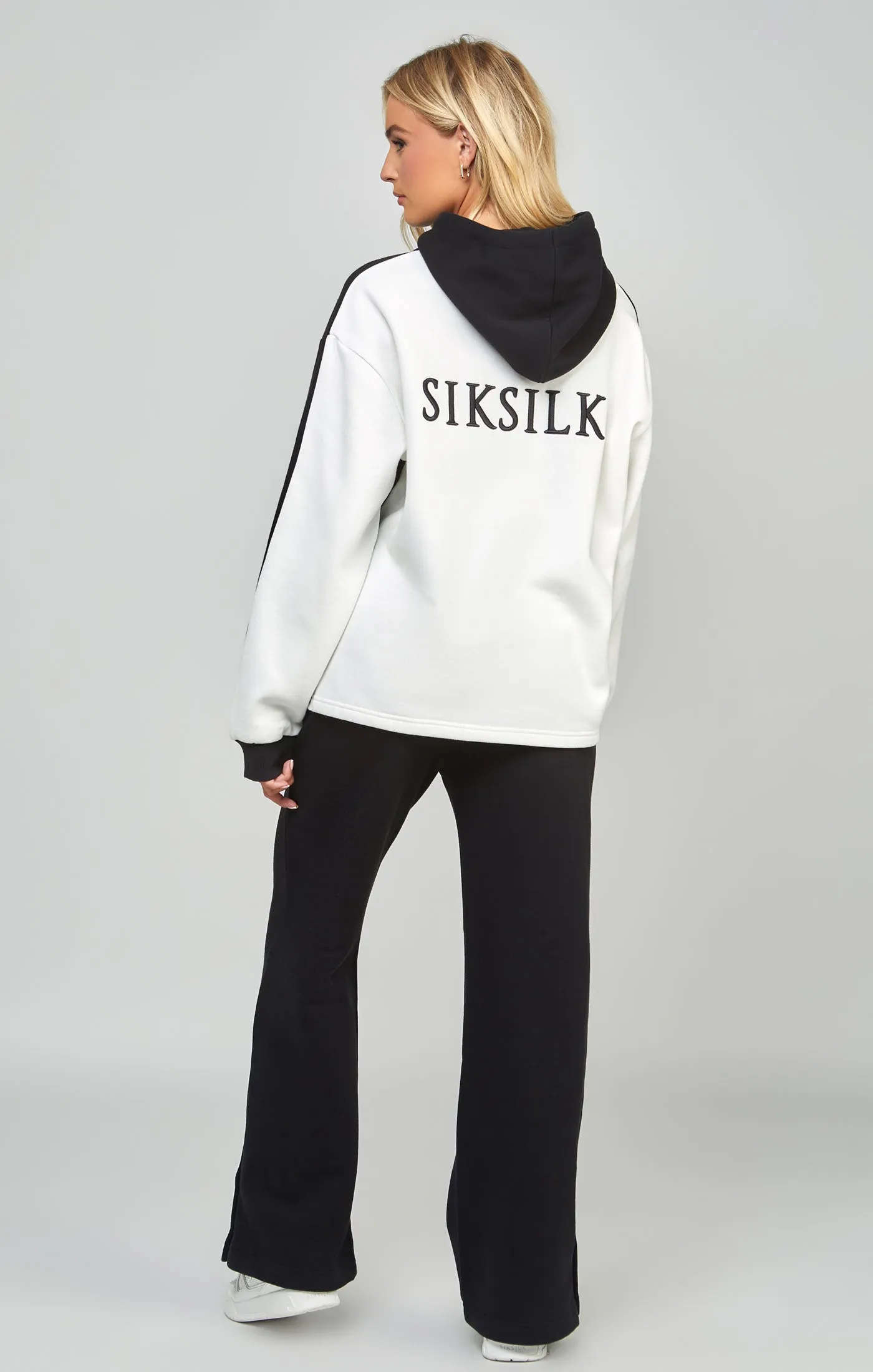 Black Contrast Oversized Overhead Hoodie sold by Siksilk product image thumbnail 5
