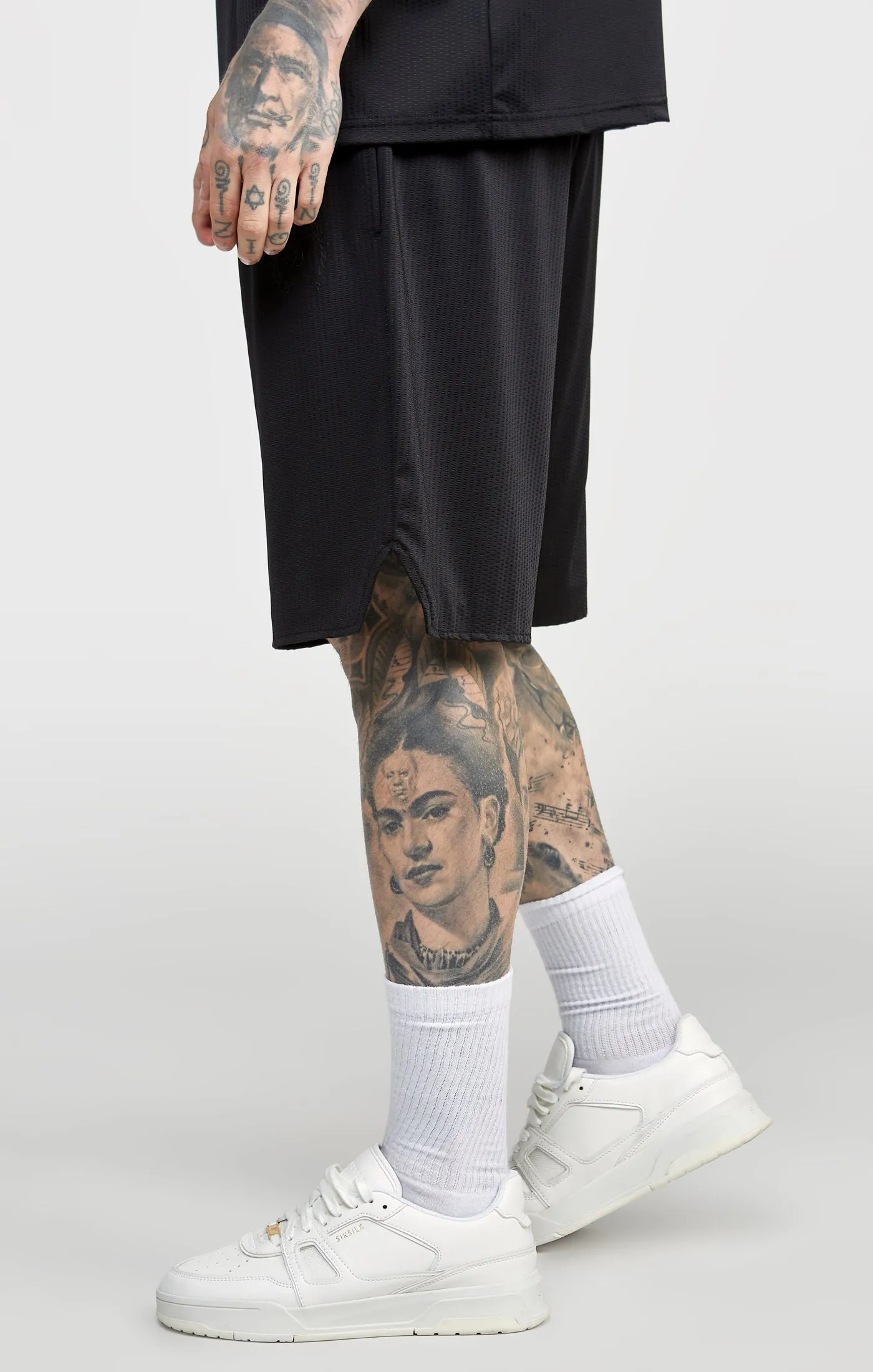 Black Mesh Loose Fit Short sold by Siksilk product image thumbnail 2