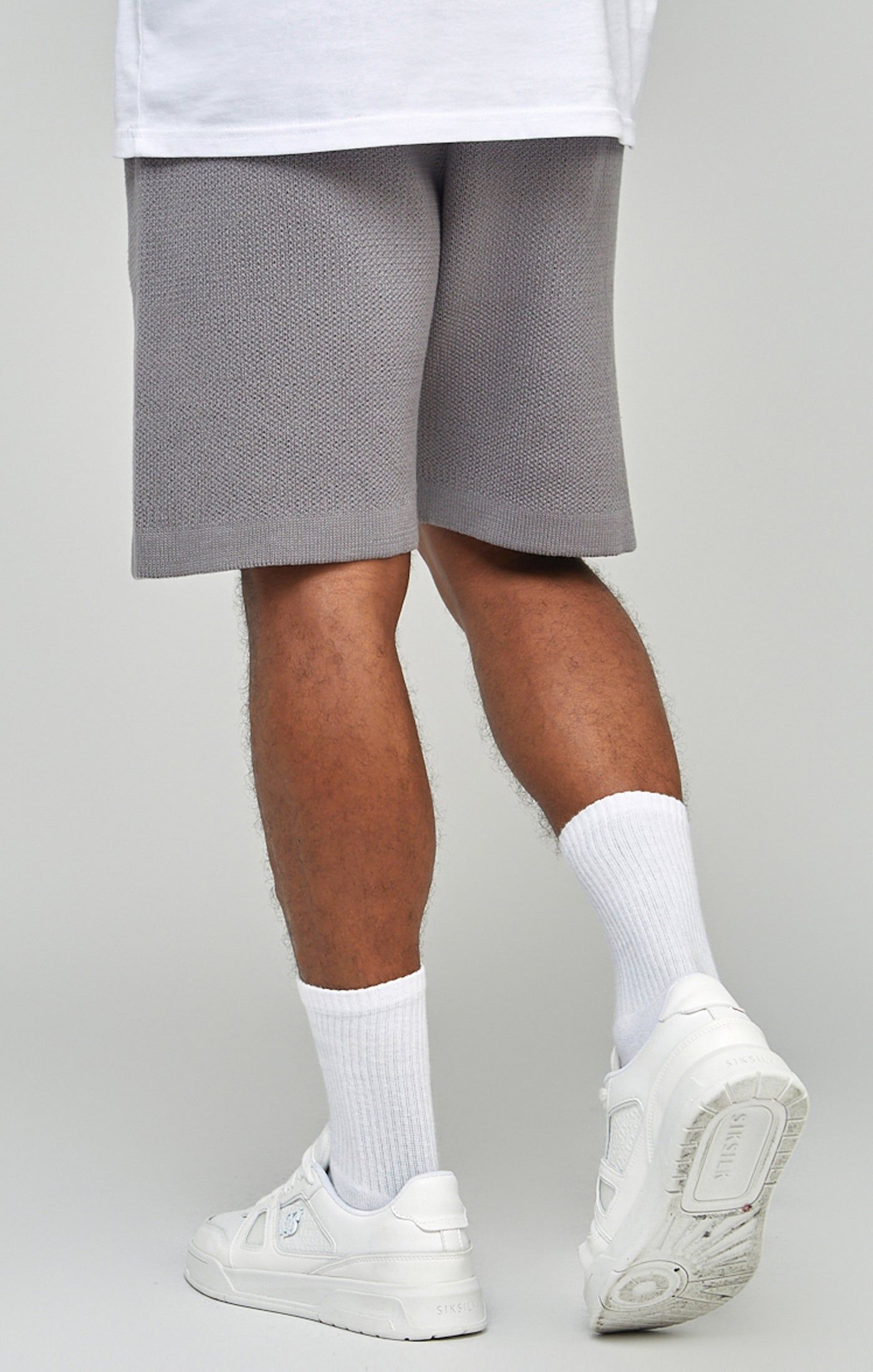 Grey Knitted Shorts sold by Siksilk product image thumbnail 3