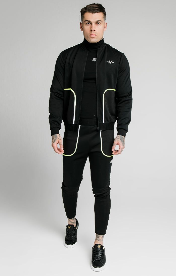 SikSilk Legacy Fade Bomber – Black & Fluro White sold by Siksilk product image thumbnail 3