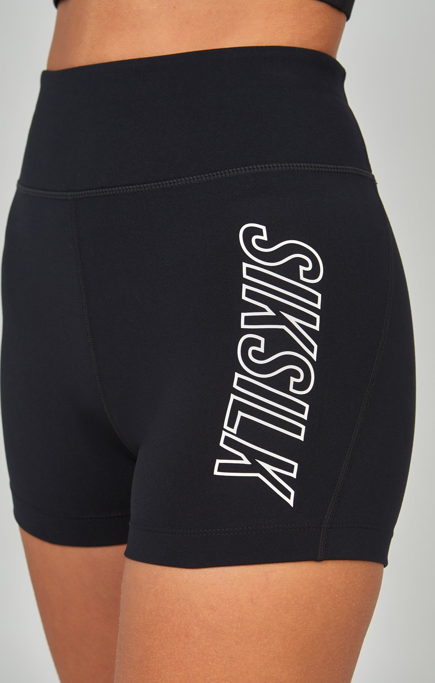 Black Sports Essential Booty Short sold by Siksilk product image thumbnail 4