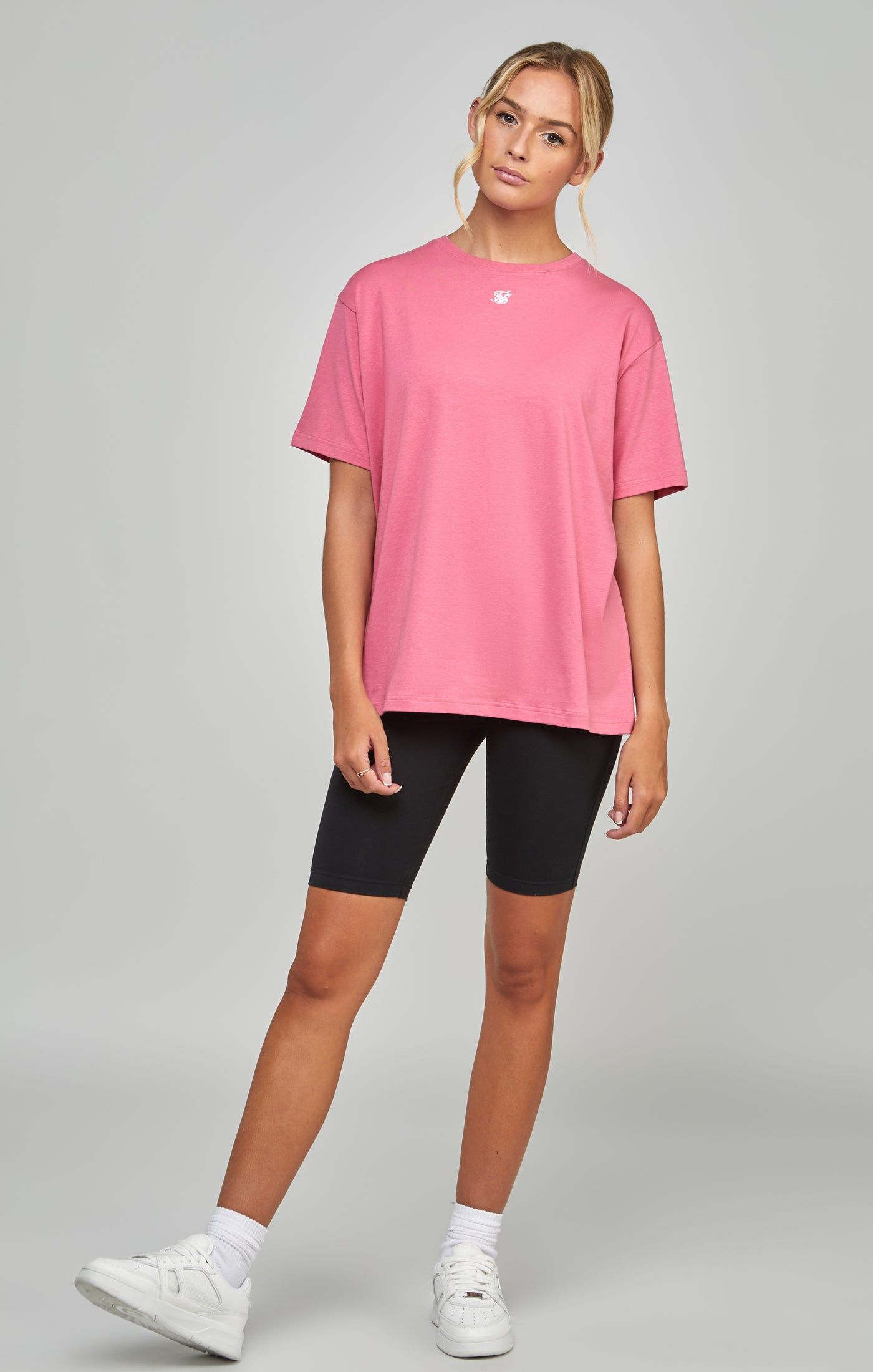 Pink Essential Boyfriend T-Shirt sold by Siksilk product image thumbnail 4
