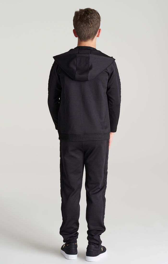 Boys Black Panelled Jogger sold by Siksilk product image thumbnail 6