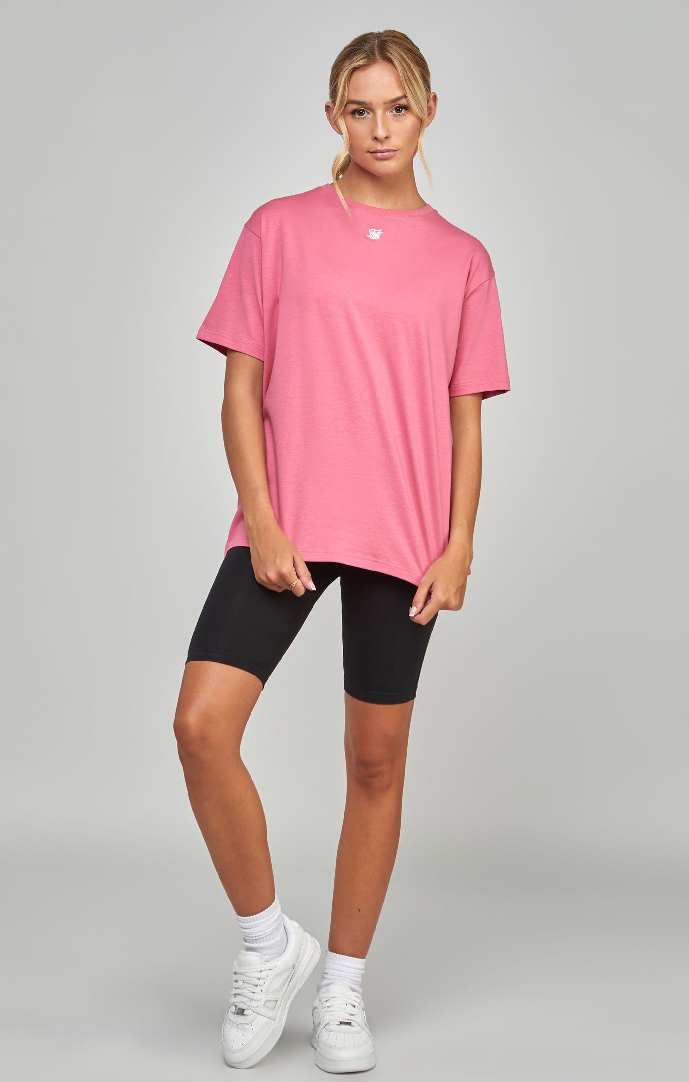 Pink Essential Boyfriend T-Shirt sold by Siksilk product image thumbnail 2