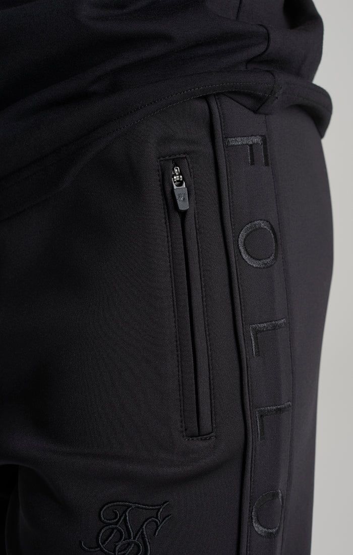 Boys Black Panelled Jogger sold by Siksilk product image thumbnail 3