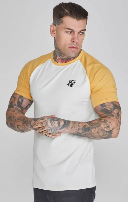 Ecru Yellow Raglan T-Shirt sold by Siksilk