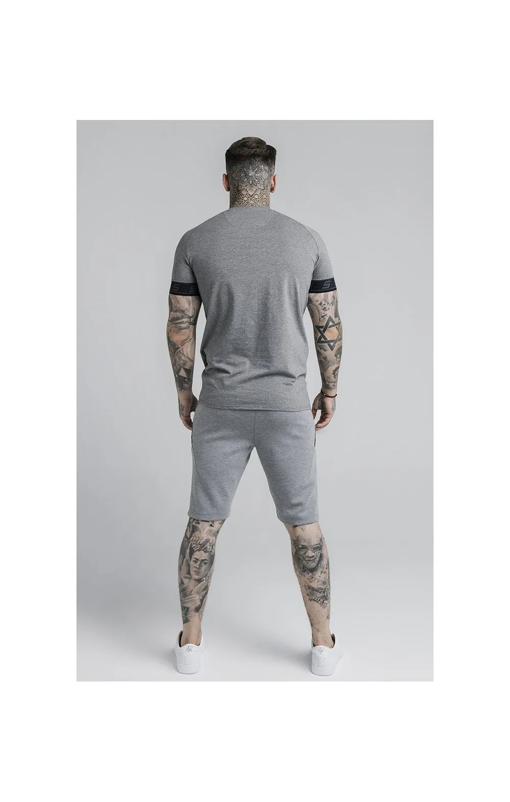 SikSilk Exhibit Function Shorts - Grey Marl sold by Siksilk product image thumbnail 5