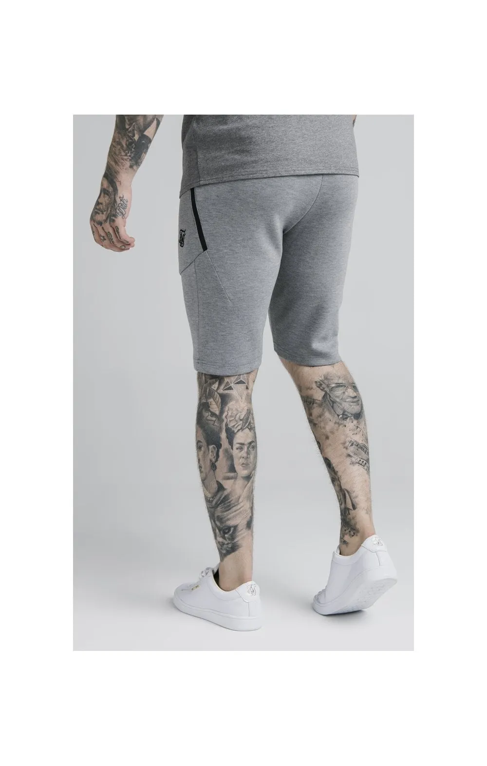 SikSilk Exhibit Function Shorts - Grey Marl sold by Siksilk product image thumbnail 2