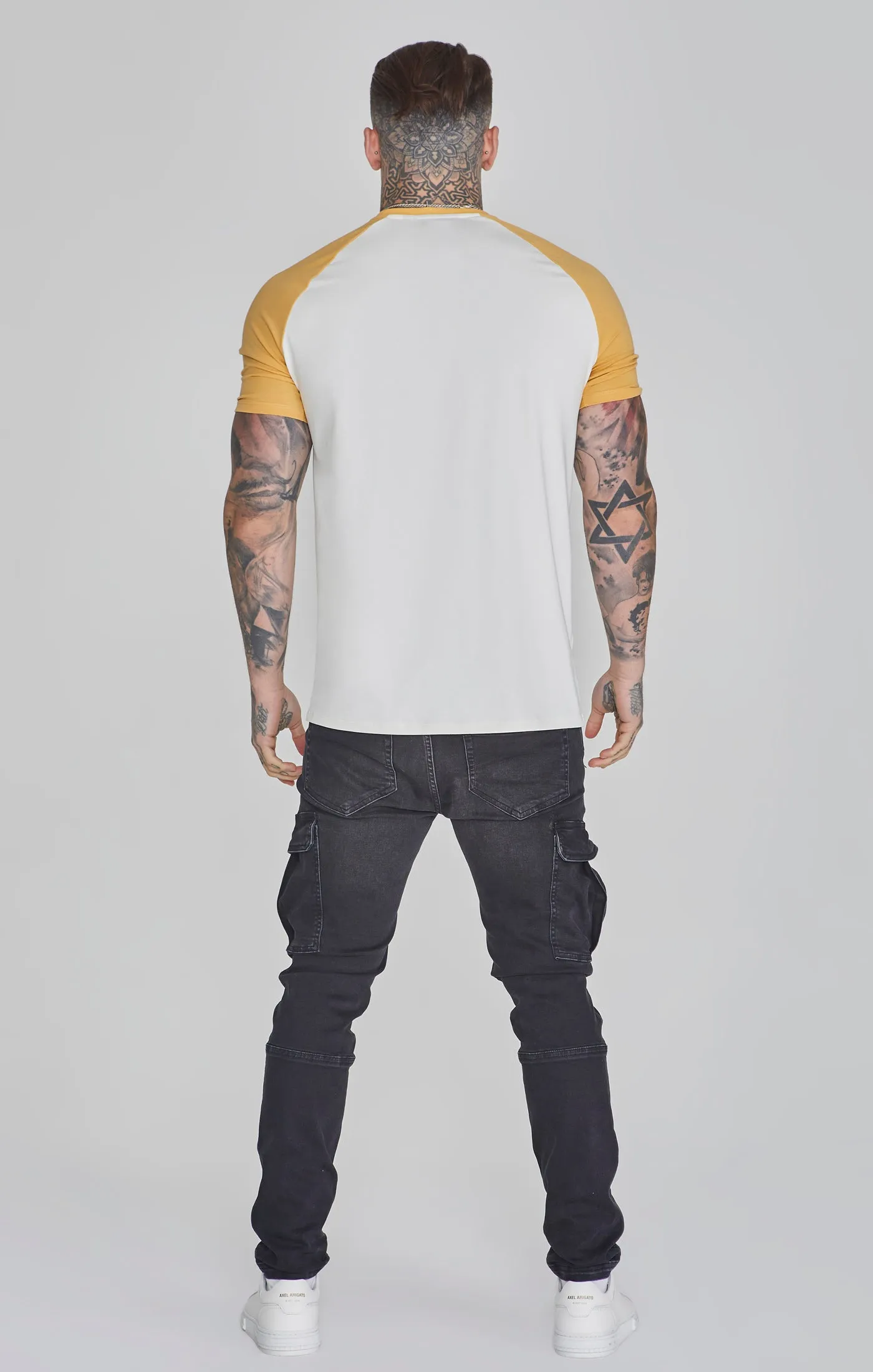 Ecru Yellow Raglan T-Shirt sold by Siksilk product image thumbnail 5