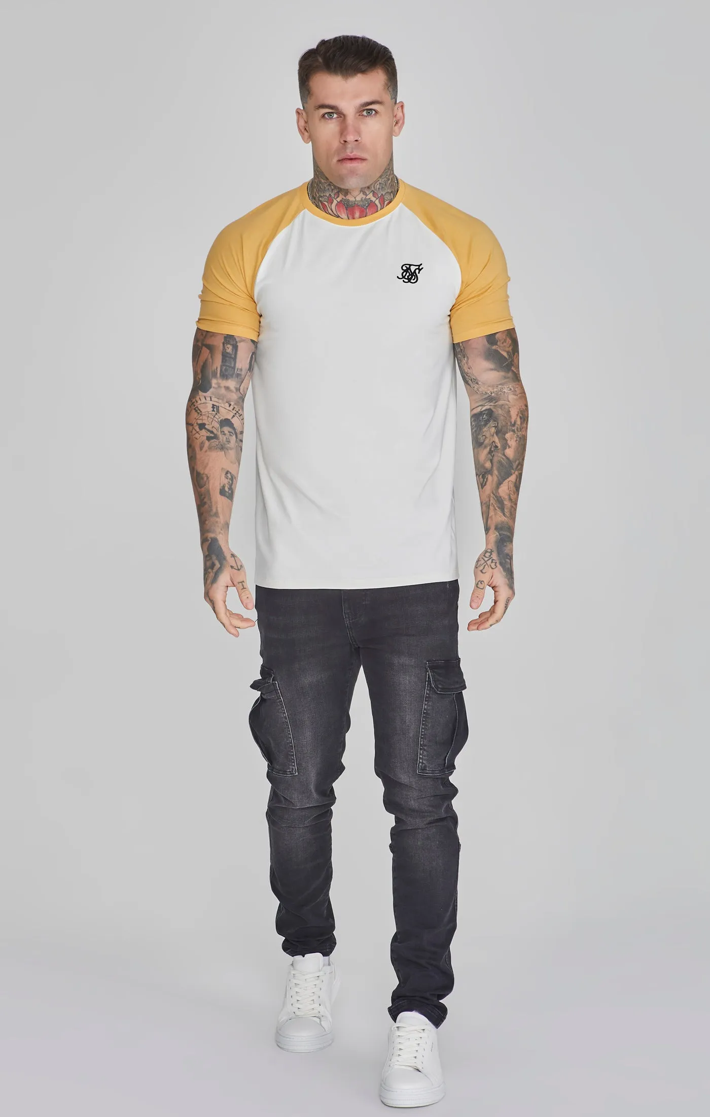 Ecru Yellow Raglan T-Shirt sold by Siksilk product image thumbnail 2