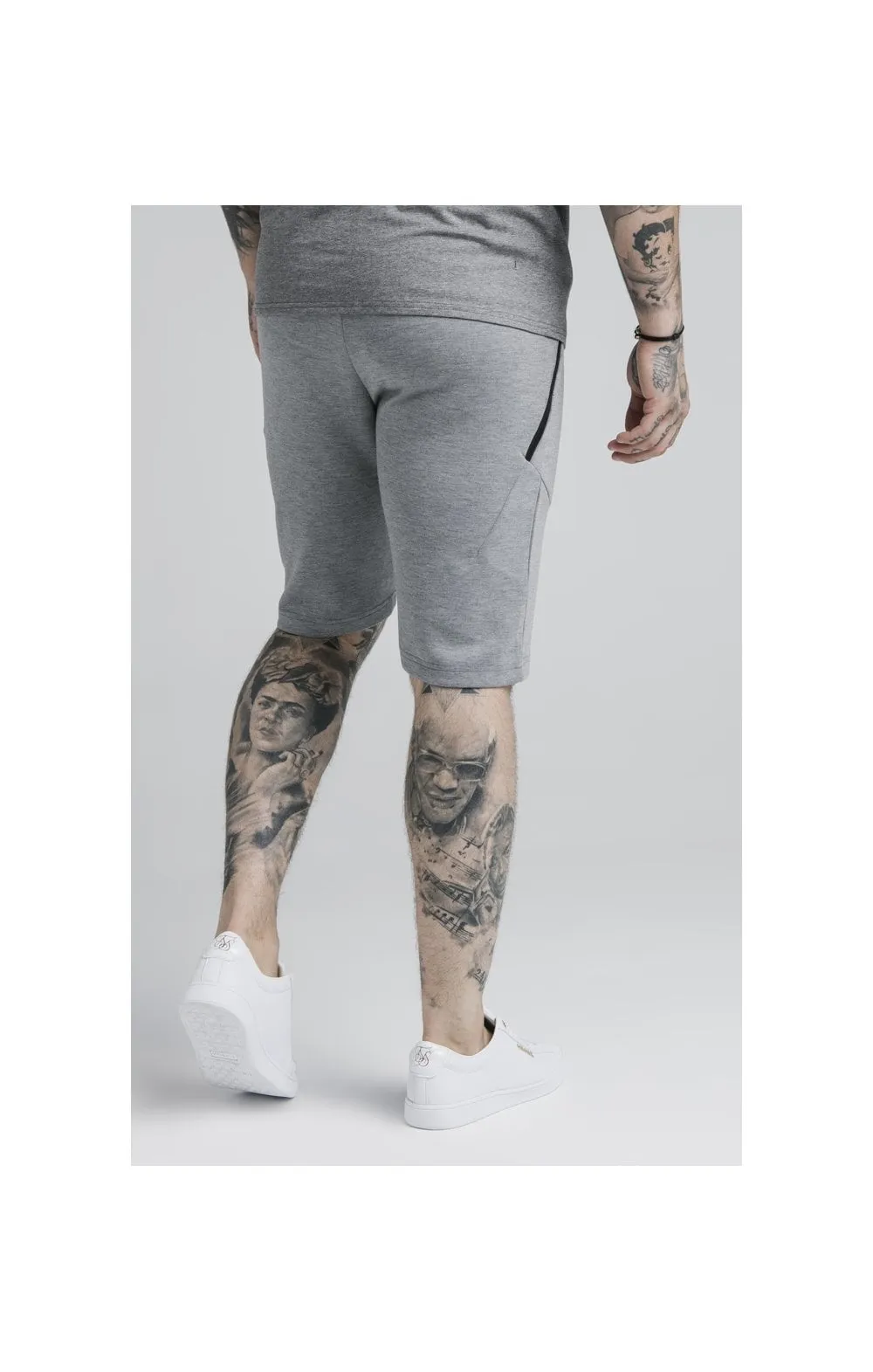 SikSilk Exhibit Function Shorts - Grey Marl sold by Siksilk product image thumbnail 3