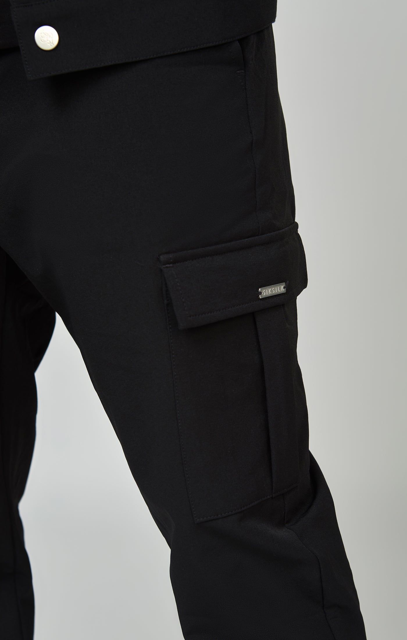 Black Utility Cargo Jogger sold by Siksilk product image thumbnail 6