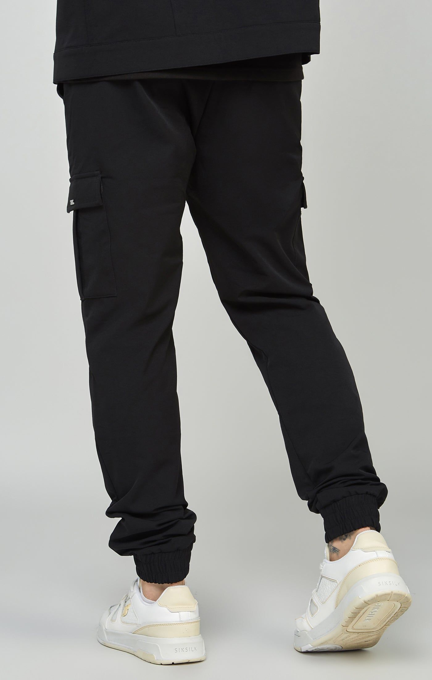 Black Utility Cargo Jogger sold by Siksilk product image thumbnail 4